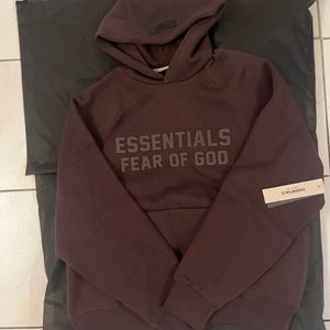Essentials Fear of God Plum Hoodie Size (XS/S)